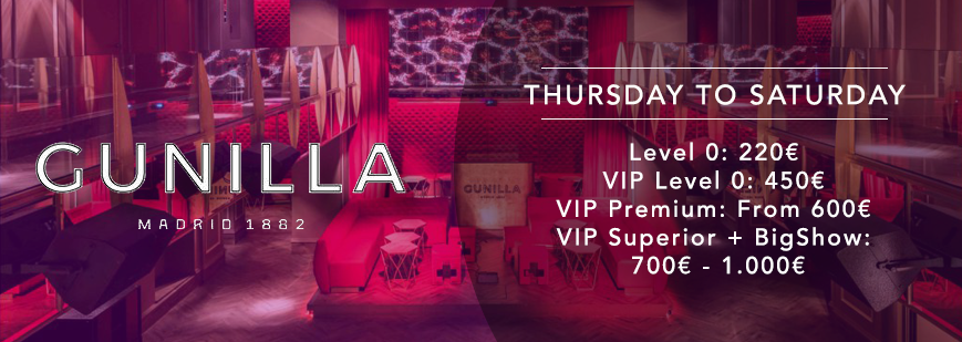 Reserve Gunilla VIP tables